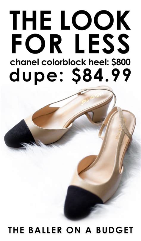 chanel shoes dupe|chanel knock off shoes.